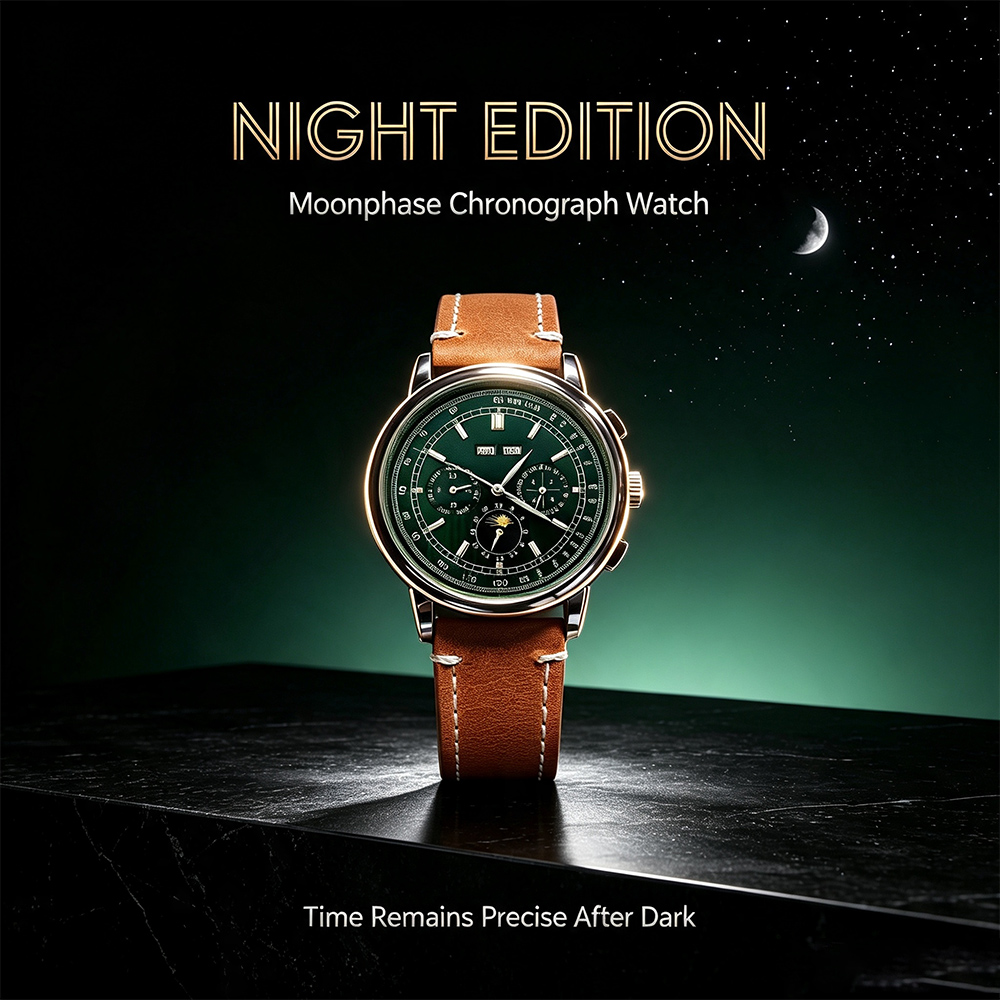Mens Mechanical Watch - Мужские часы ST1655 с автоматическим механизмом,