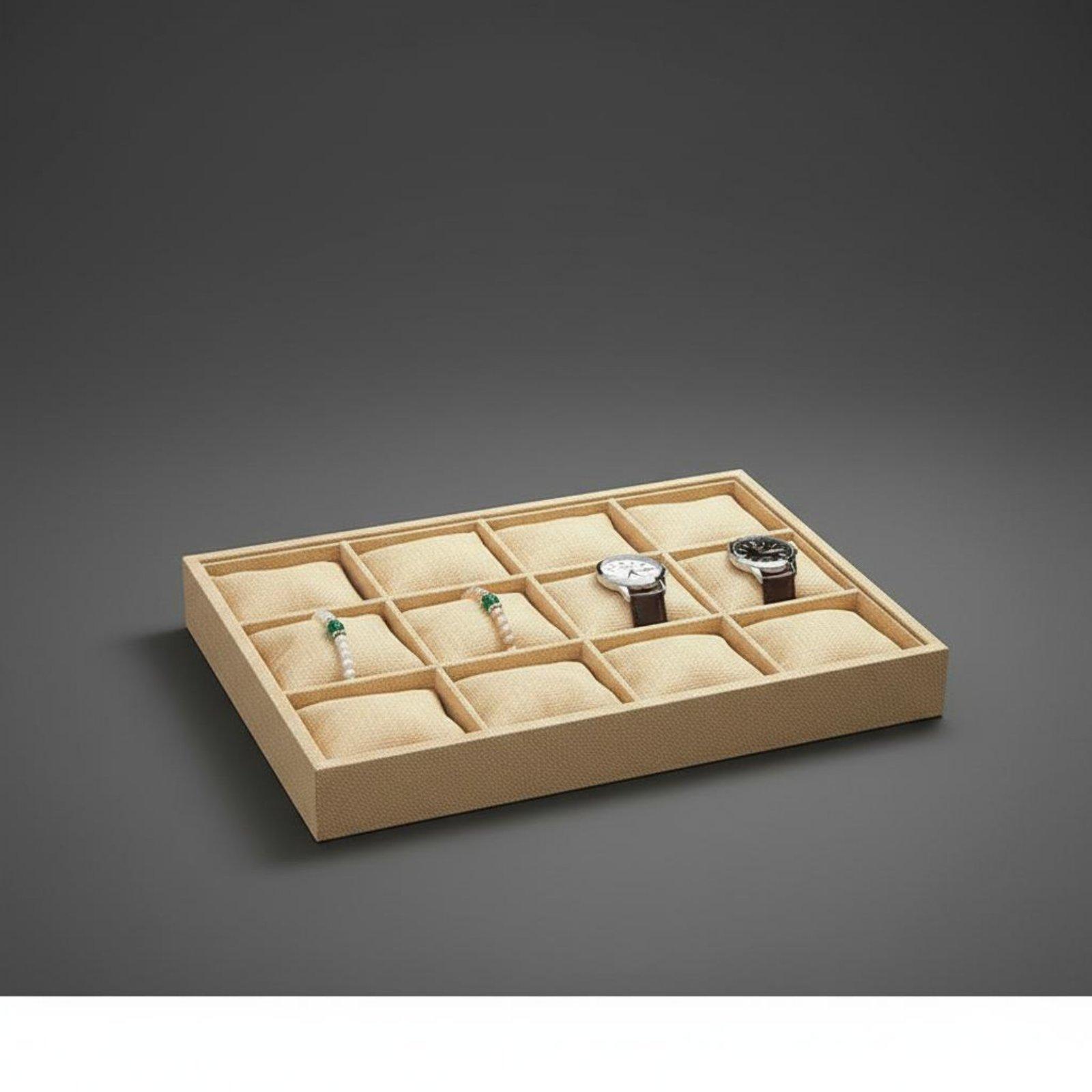 Jewelry Box With Watches - Льняной тканевый органайзер для украшений с