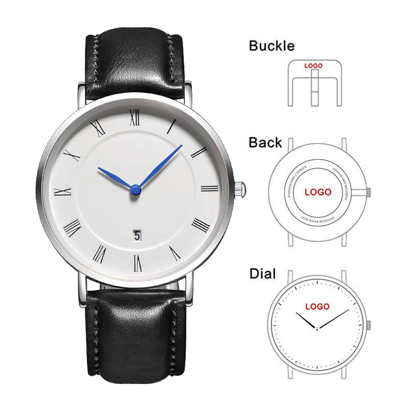 Mens Mechanical Watch - Женские Простые мужские часы с датой,