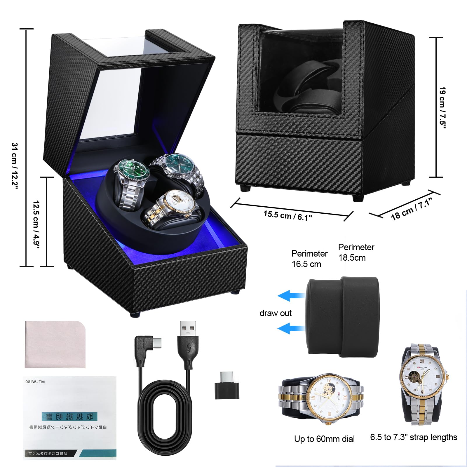 Автоматический виндер для часо – обзор и цена Automatic Watch Winder