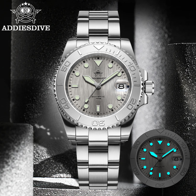 ADDIESDIVE AD2087 Мужские часы – обзор и цена Mens Mechanical Watch